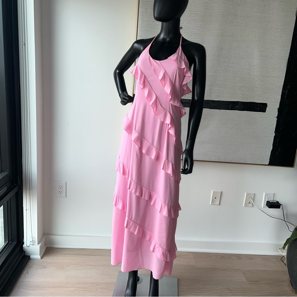 Pink Ruffle Dress - Picture 3 of 8